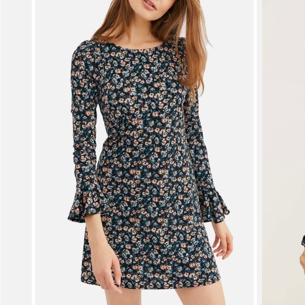 Free People ditzy floral print mini dress